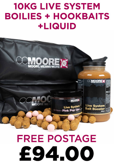 10KG Live system Boilies +Hookbaits +Liquid Food